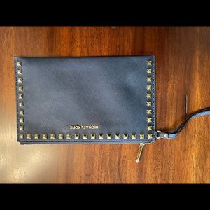Michael Kors Navy stud clutch